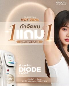 โปรโมชัน กำจัดขน 1 แถม 1 — Groove Clinic